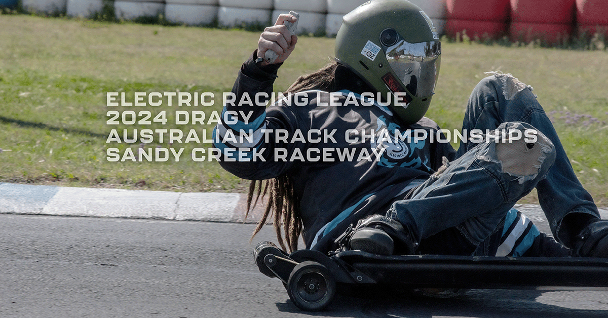 Sandy Radium Shop Dylan Bell wins the Electric Racing League Dragy 2024 Australian Track ...