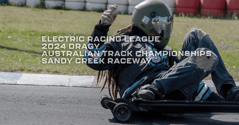 Dylan Bell wins the Electric Racing League Dragy 2024 Australian Track Championships with MotoGP style!