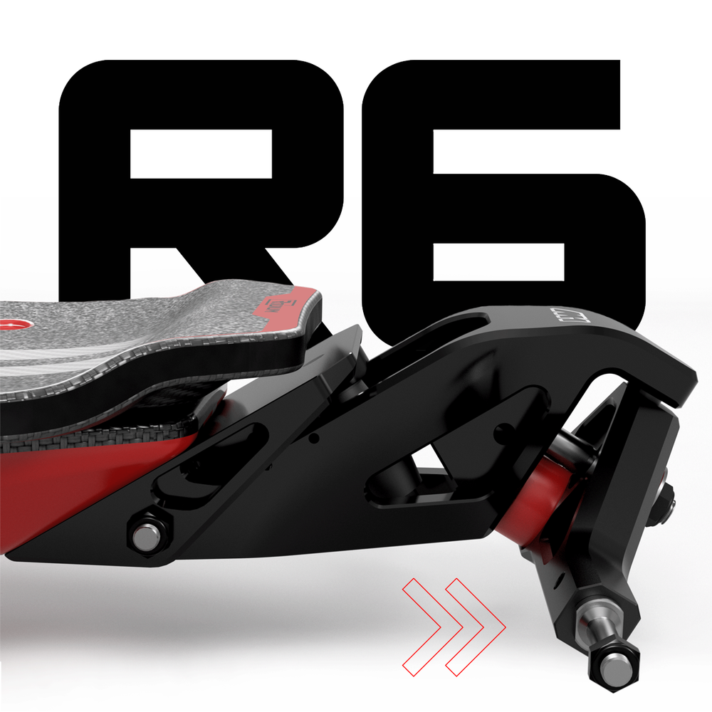R6 trucks and swing-arm suspension